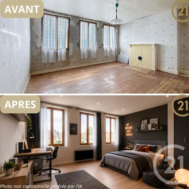 maison à vendre - 4 pièces - 60.5 m2 - MALAUNAY - 76 - HAUTE-NORMANDIE - Century 21 Bruno Ferrand